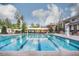 Community lap pool with lanes and plenty of space for swimming at 3012 Bear Oak Ln, Cary, NC 27519