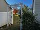 Private backyard with a charming pergola at 412 Airedale Trl, Garner, NC 27529