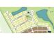 Aerial view of community site plan, highlighting lot 203 at 712 Apple Churn Dr, Fuquay Varina, NC 27526