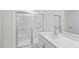 Bathroom boasts a large shower and modern vanity at 7549 Michelle Rd, Rocky Mount, NC 27803
