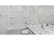 Bathroom with shower, vanity, and toilet at 7549 Michelle Rd, Rocky Mount, NC 27803