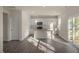 Bright kitchen features modern white cabinets, granite countertops, and stainless steel appliances at 7622 Michelle Rd, Rocky Mount, NC 27803