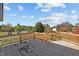 Spacious back deck overlooks a large backyard at 89 Sandy Bluff Ct, Sanford, NC 27332