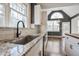 Kitchen with granite countertops and stainless steel sink at 903 Birkdale Dr, Clayton, NC 27527