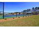 Community tennis court with chain link fence at 107 Explorer Dr, Morrisville, NC 27560