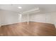 Spacious finished basement with multiple access points at 108 N Woodshed Ct, Cary, NC 27513