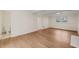 Clean basement with bathroom and laminate flooring at 108 N Woodshed Ct, Cary, NC 27513