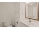 Simple bathroom with toilet and vanity at 108 N Woodshed Ct, Cary, NC 27513