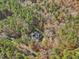 House nestled in a wooded area, aerial view at 174 Craig Hill Ln, Chapel Hill, NC 27516