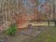 Raised garden beds in backyard surrounded by trees at 174 Craig Hill Ln, Chapel Hill, NC 27516