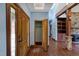 Spacious entry with wood door and coat closet at 3240 Hillcastle Trl, Chapel Hill, NC 27516