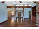 Bright entryway with hardwood floors and stone accents at 3240 Hillcastle Trl, Chapel Hill, NC 27516