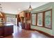 Bright kitchen with bay window and hardwood floors at 3240 Hillcastle Trl, Chapel Hill, NC 27516