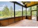 Relaxing screened porch overlooking scenic wooded views at 3240 Hillcastle Trl, Chapel Hill, NC 27516