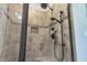 Large walk-in shower with neutral tile and modern fixtures at 3240 Hillcastle Trl, Chapel Hill, NC 27516