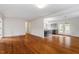 Open living and dining area with hardwood floors at 3520 Courtland Drive, Durham, NC 27707