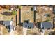 Aerial view of three houses and yards at 391 Northview Dr, Sanford, NC 27332