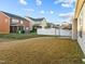 Private backyard with a view of neighboring homes at 4148 White Kestrel Dr, Raleigh, NC 27616