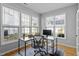 Home office with built-in desk and abundant natural light at 5230 Portside Ln, Raleigh, NC 27610