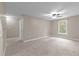 Spacious bedroom with ceiling fan and neutral decor at 5600 Thornburg Dr, Wake Forest, NC 27587