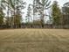 Large grassy backyard with mature trees and privacy fence at 188 Reese Dr, Willow Springs, NC 27592