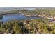 Aerial view of houses near a lake at 3064 Carolina Way, Sanford, NC 27332