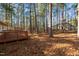 Wooded backyard with deck at 3064 Carolina Way, Sanford, NC 27332