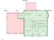 Two-story home floor plan, featuring a spacious kitchen, main bedroom suite, and multiple other bedrooms at 3128 Gold Dust Ln, Willow Springs, NC 27592