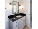 Modern bathroom featuring a sleek vanity and new fixtures at 3317 E Jameson Rd, Raleigh, NC 27604