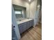 Bathroom featuring a double vanity with granite countertops at 198 Pate Landing Dr, Selma, NC 27576