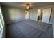 Main bedroom with private bath and carpet flooring at 198 Pate Landing Dr, Selma, NC 27576