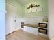 Entryway with built-in bench and storage at 3222 Sussex Rd, Raleigh, NC 27607