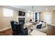 Living room with fireplace, hardwood floors, and neutral decor at 407 Eagle Ct, Henderson, NC 27536