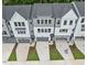 Aerial view of townhouses and community at 4505 Mint Leaf Ln, Raleigh, NC 27612