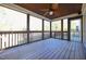 Enjoy the outdoors on this spacious screened porch at 1521 Upchurch Woods Dr, Raleigh, NC 27603