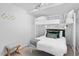 Charming bedroom with a full-size bed and bunk bed at 2415 Huron St, Durham, NC 27707