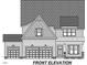 Two-story house plan with a three-car garage and dormer windows at 3520 Amelia Grace Dr # 30, Fuquay Varina, NC 27526