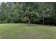 Private backyard with lush trees and grass at 430 Carrington Dr, Garner, NC 27529