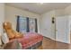 Charming bedroom featuring hardwood floors, and a spacious layout at 105 Valleycruise Cir, Garner, NC 27529