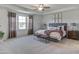 Large main bedroom with plush carpet and ample natural light at 20 Calabria Ct, Franklinton, NC 27525