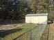 Detached storage shed with chain link fence at 4713 Nc Hwy 87, Graham, NC 27253