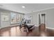 Home gym in the basement includes a rowing machine and elliptical at 628 Peach Orchard Pl Pl, Cary, NC 27519