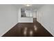 Dining room with hardwood floors and kitchen view at 8508 Quarton Dr, Raleigh, NC 27616