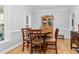 Formal dining room with hardwood floors, wood table and chairs at 4027 Green Forest Ct, Rocky Mount, NC 27804
