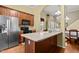 Kitchen with stainless steel appliances and an island at 501 Courthouse Dr, Morrisville, NC 27560