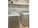 Laundry room with washer, dryer, and shelving at 6232 Dawn Dr, Hurdle Mills, NC 27541