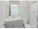 Bathroom with vanity, toilet, and shower at 8658 Brixton Shay Dr, Raleigh, NC 27616