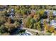 Aerial view of a large wooded lot surrounded by homes at 906 Marlowe Rd, Raleigh, NC 27609