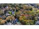 Aerial view of a lot surrounded by houses and trees at 906 Marlowe Rd, Raleigh, NC 27609