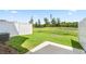 Spacious backyard with grassy area and patio at 1819 Hinesley Dr, Durham, NC 27703